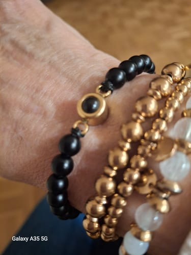 Customer photo review of Personalisiertes Perlen Armband mit Foto