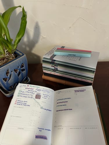 Customer photo review of Fast Brain Daily Productivity Planners - Quarterly Set