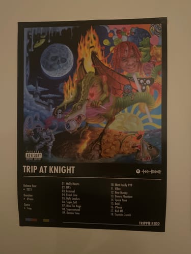 Customer photo review of Trippie Redd - Trip At Knight | Album Cover Poster