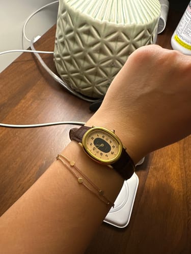 Customer photo review of Oval Bubble Diamond Watch (24mm x 30mm)