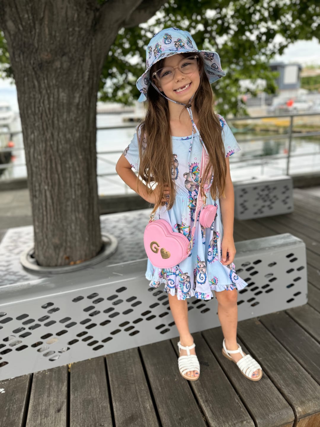 Customer photo review of PREORDER Seahorse Koala Beach Hat (Ships w/c 16th Dec)