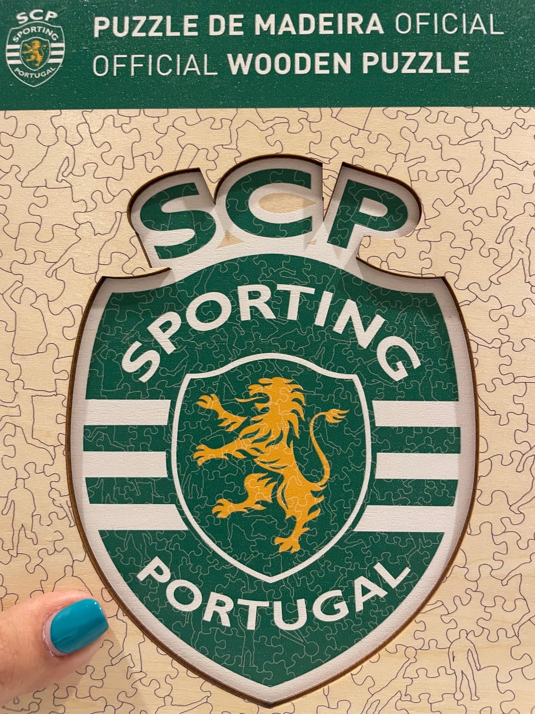 Customer photo review of Sporting CP® Logo - Wooden Puzzle