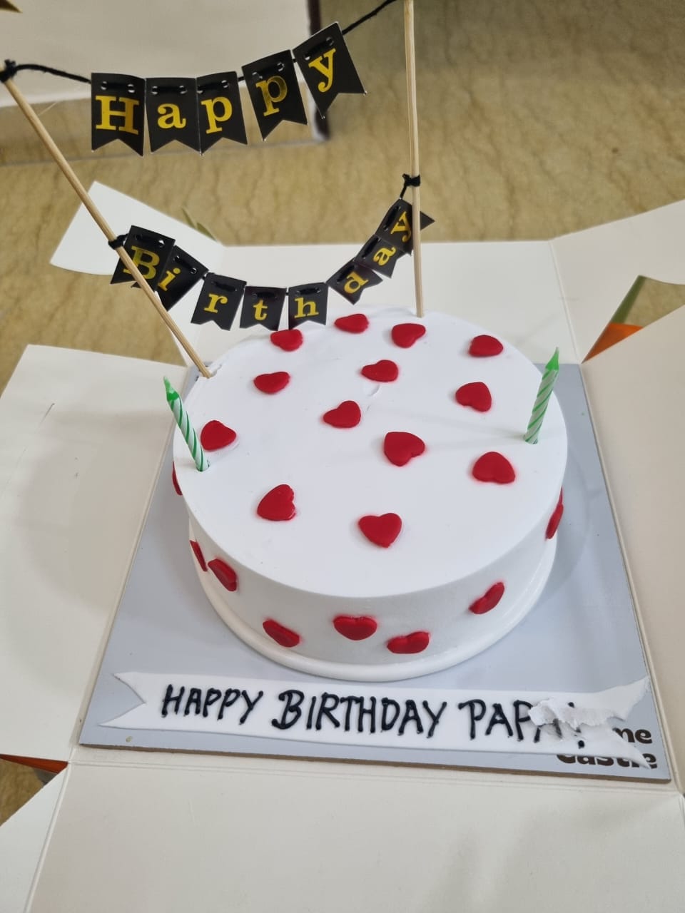 Customer photo review of Hearty Valentine Pineapple Cake
