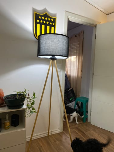 Customer photo review of Lámpara Trípode Decorativa De Pie Premium