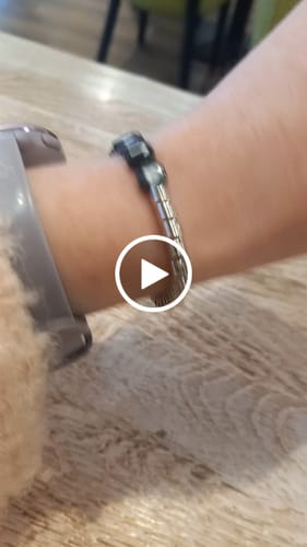 Customer video review of Personalised Friendship Bracelet Silver - Black & White