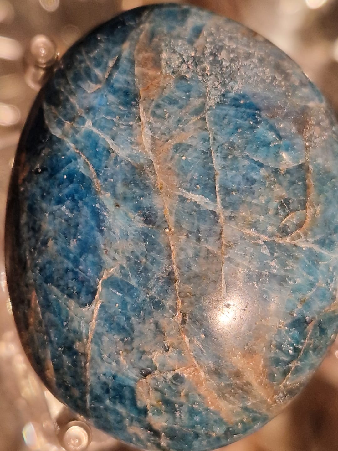 Customer photo review of Pierre Apatite bleue