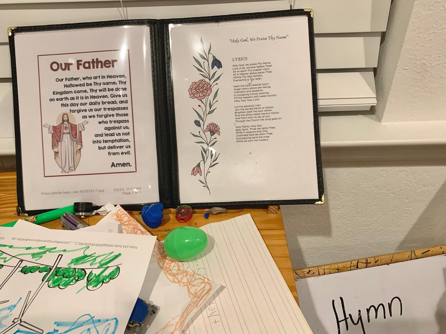 Customer photo review of Heaven + Nature Sing | Liturgical Hymns for Families