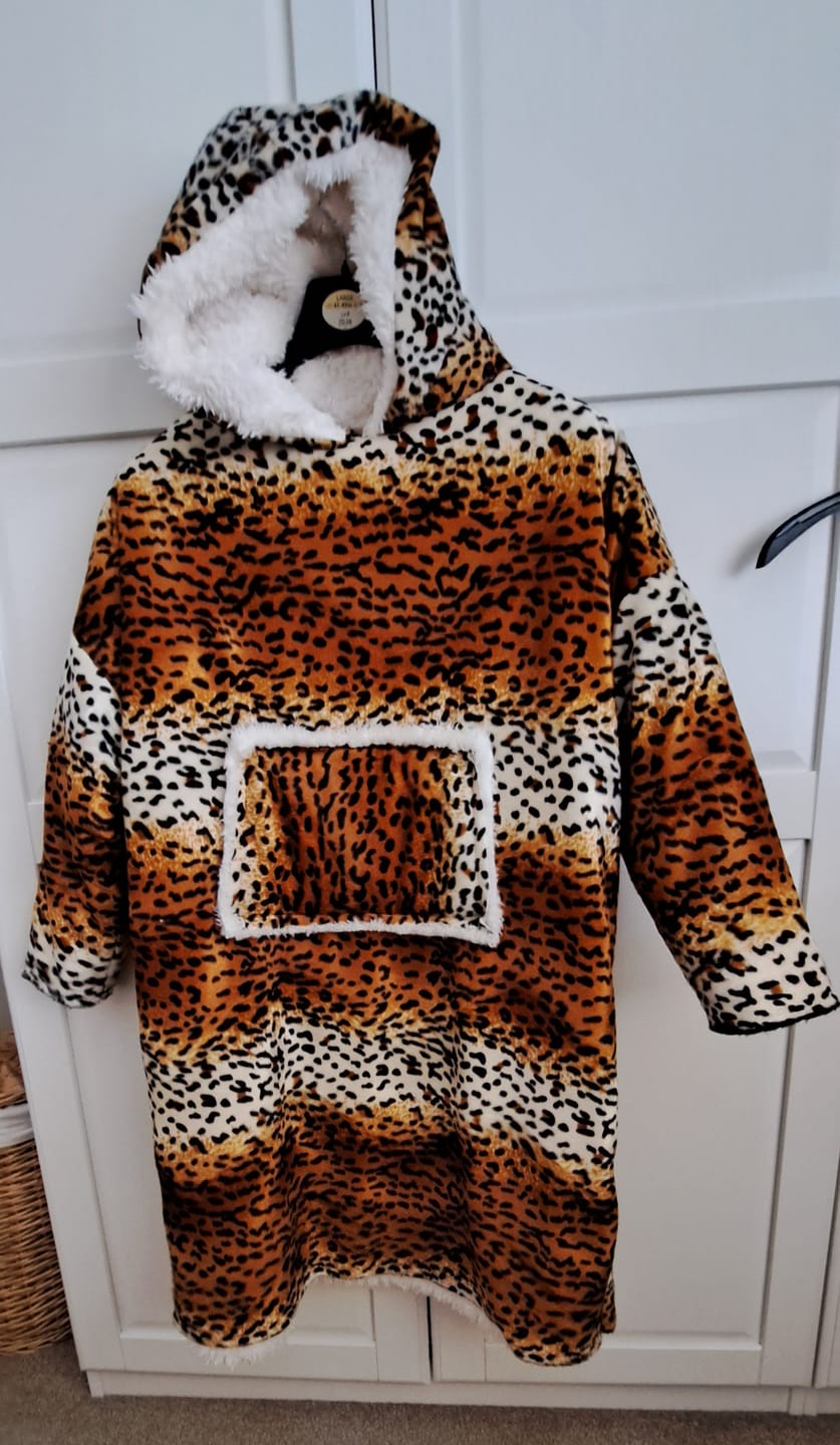 Customer photo review of Cheetah Print Velboa Fabric