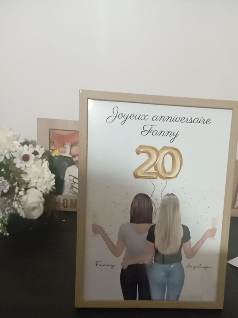 Customer photo review of Affiche Personnalisée - Joyeux Anniversaire