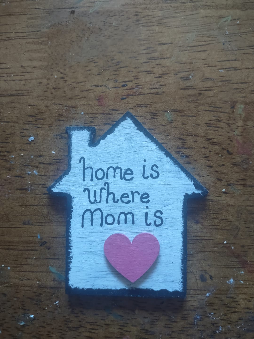 Customer photo review of Unfinished Wood House Shape - Craft - up to 24" DIY