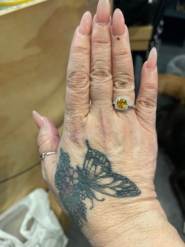 Gina S. review of Fashionable Birthstone Sterling Silver Ring image 1 out of 1