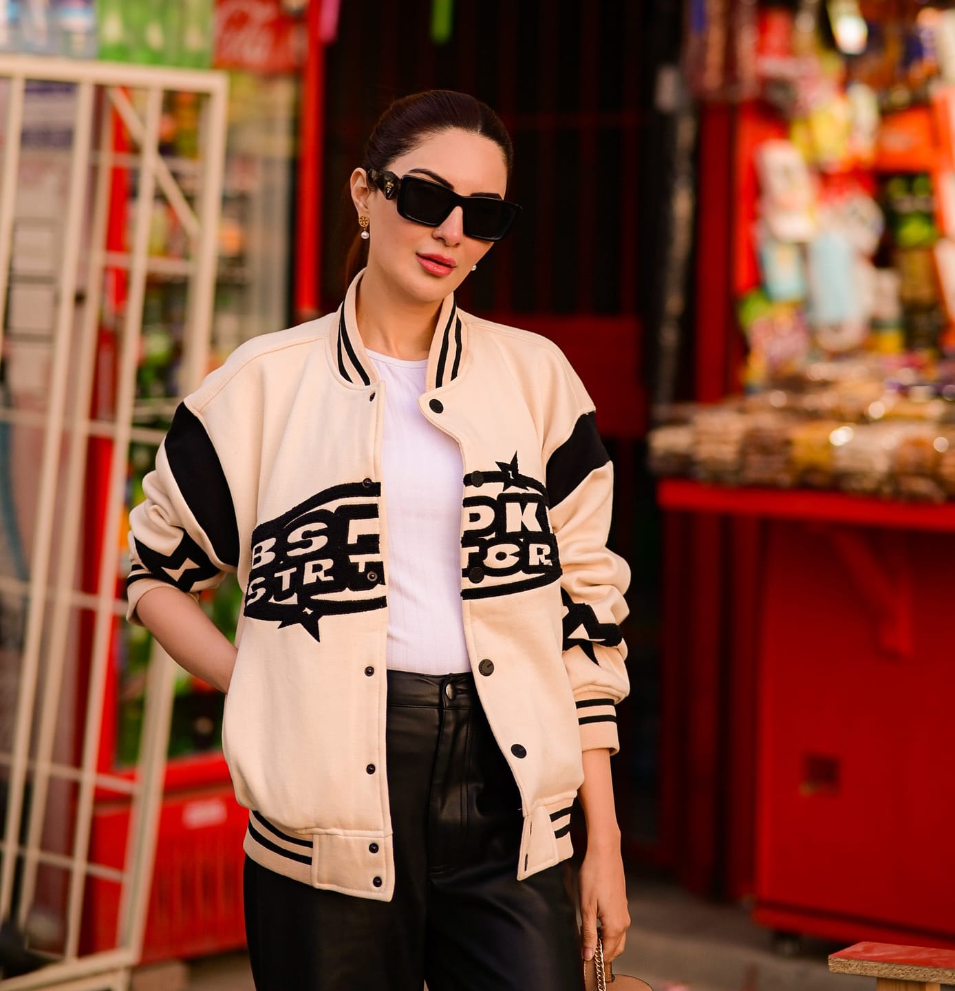 Customer photo review of The Frost Varsity - Oversized // UNISEX