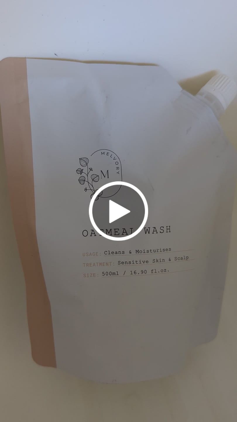 Customer video review of Oatmeal Moisturising Wash Refill