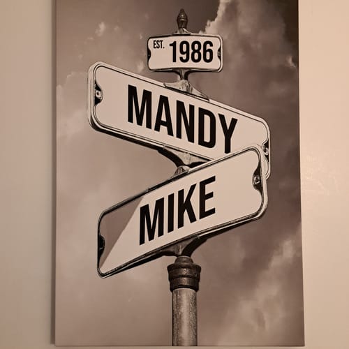 Customer photo review of COUPLES DATE OF LOVE by Cstm Canvas