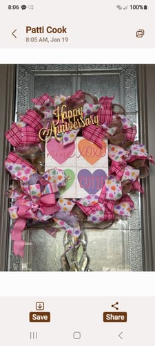 Customer photo review of Pancake Wreath Frame Patent Pending Bundle