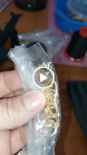 Customer video review of MEIA ARGOLA 10MM AR.1.7 VERNIZ CATAF. DOURADO 10 PEÇAS