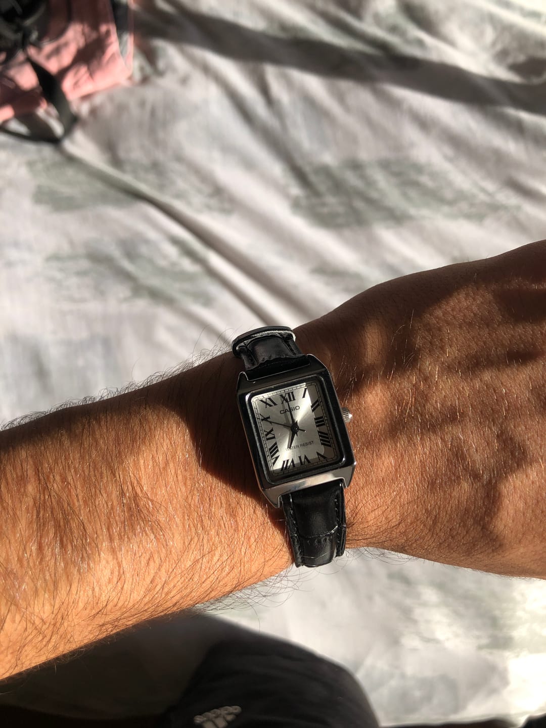 Customer photo review of Reloj Casio Tank Análogo LTP-V007L-7B1UDF Cuero Dial Plateado