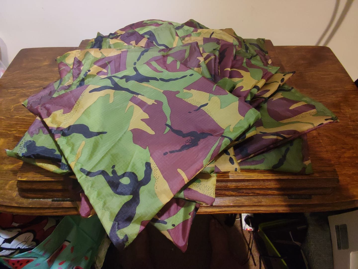 Customer photo review of Water Resistant Camouflage Ripstop Fabric