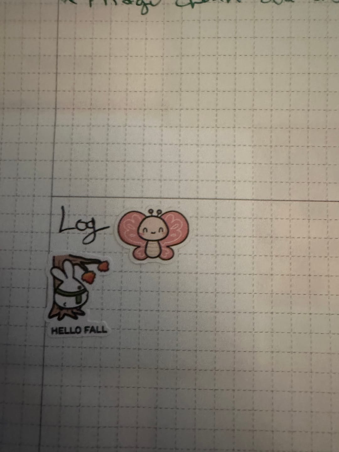 Customer photo review of Butterflies Planner Stickers