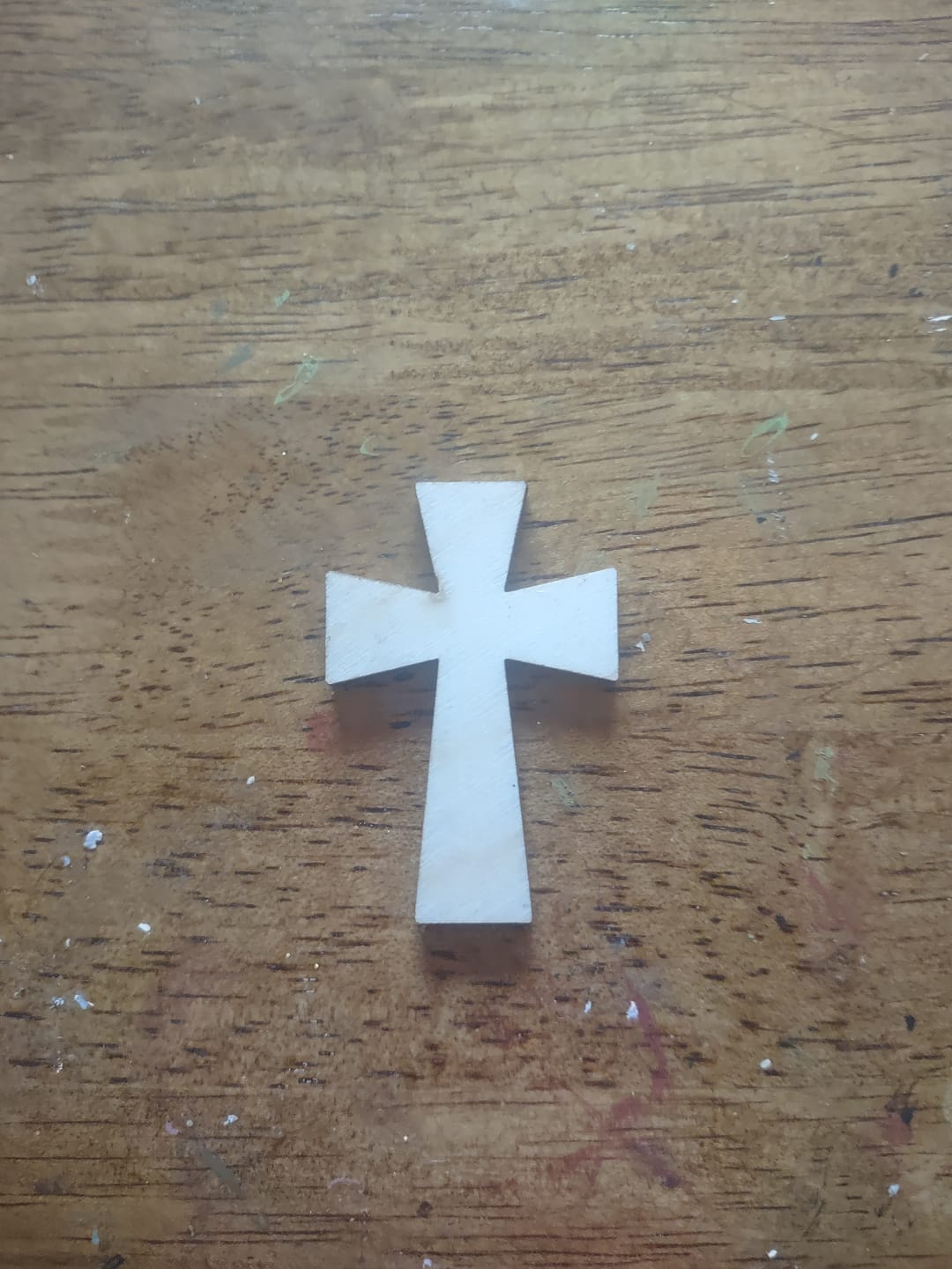 Customer photo review of Unfinished Wood Germanic Cross Shape - Craft - up to 36" DIY