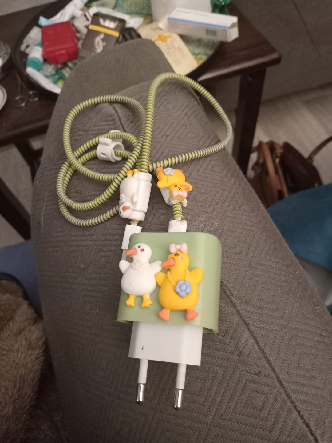 Customer photo review of Iphone 20W Uyumlu Şarj Koruyucu Seti Yeşil Ördek