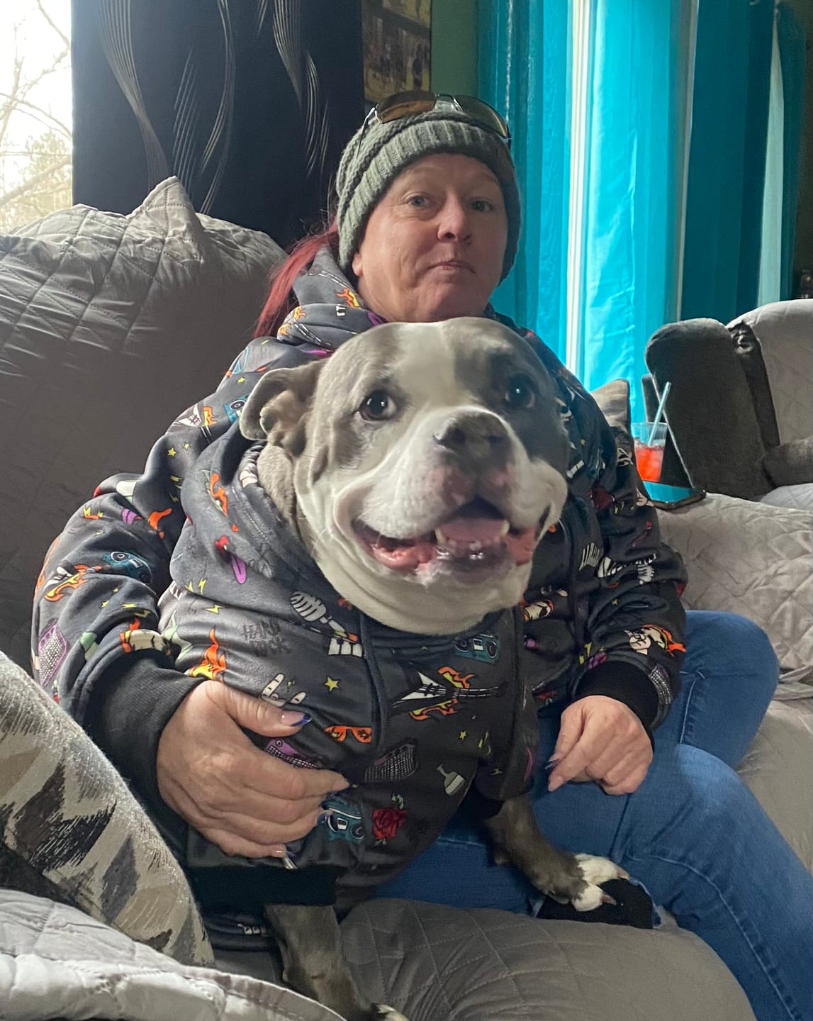 Customer photo review of Rock and Roll Human Hoodie