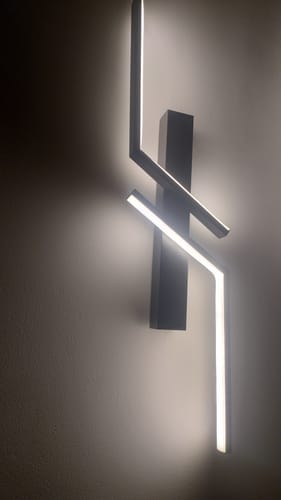 Customer photo review of Lustra LED 4 Modern LINES Black Echivalent 400W Telecomanda