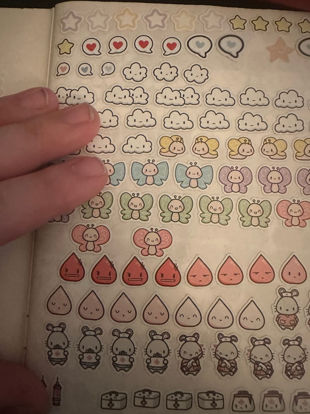 Customer photo review of Period Tracker Planner Stickers - No days