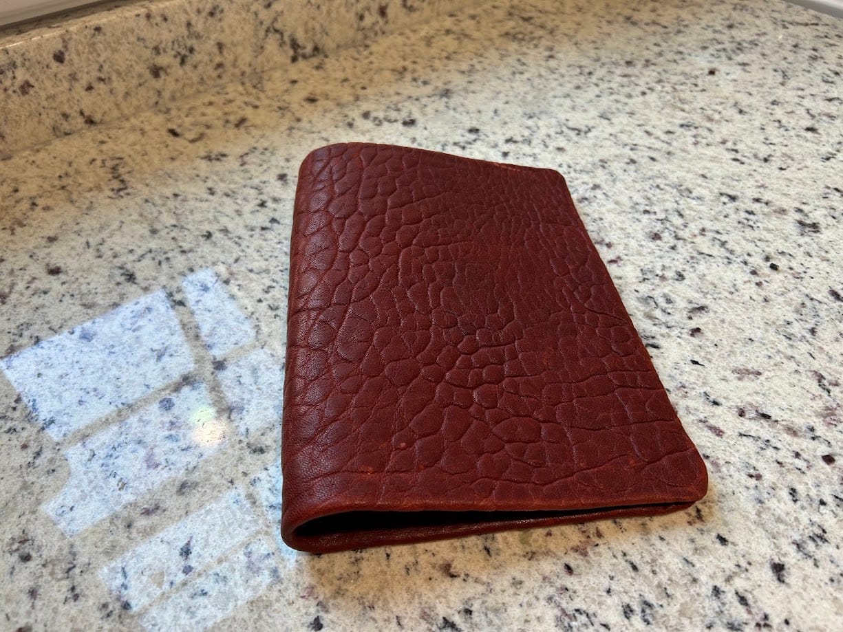 Customer photo review of Croc Embossed Lamb Leather