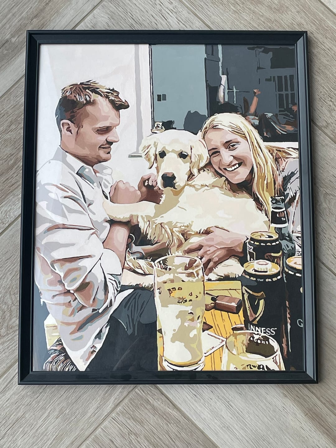 Customer photo review of Custom Paint by Numbers Kit