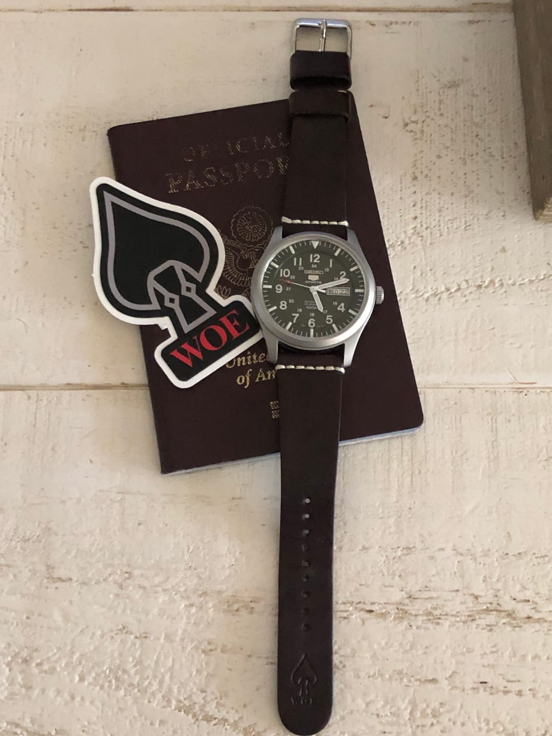 Customer photo review of Jedburgh 2.0 Leather Watch Strap