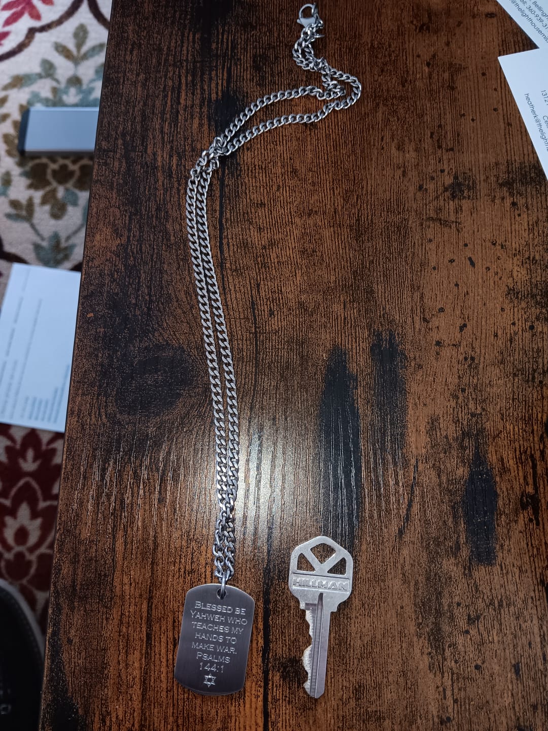 Customer photo review of Matte Dog Tag