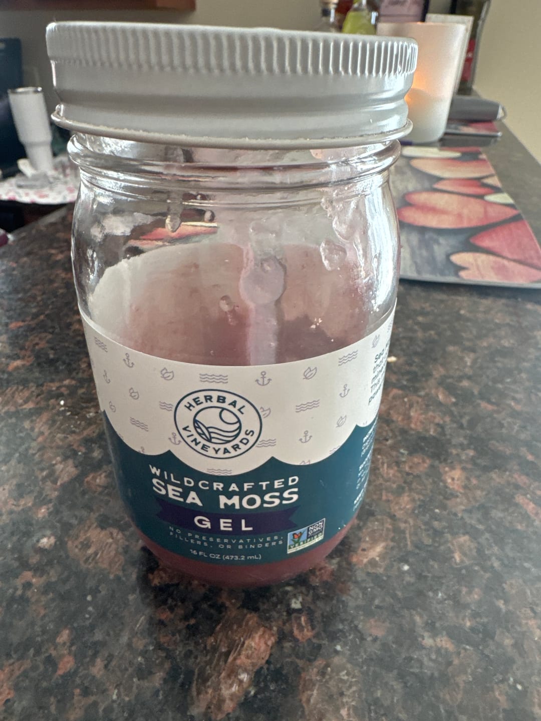 Customer photo review of EXCLUSIVE PURPLE SEA MOSS GEL