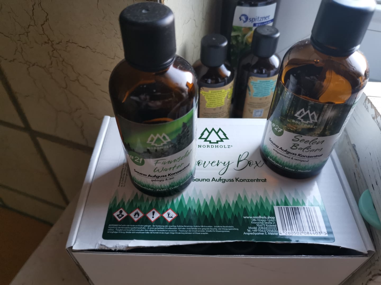 Customer photo review of Bio-Sauna Aufguss Konzentrat Discovery Box 24er