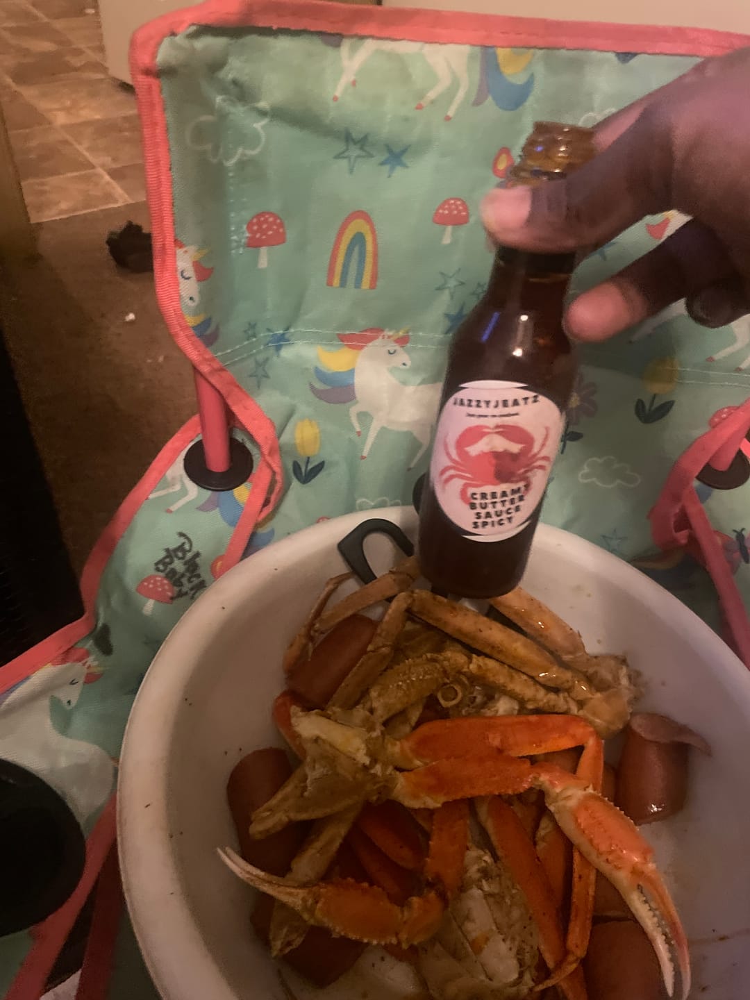 Customer photo review of JazzyJs creamy spicy  butter sauce🥵 ￼
