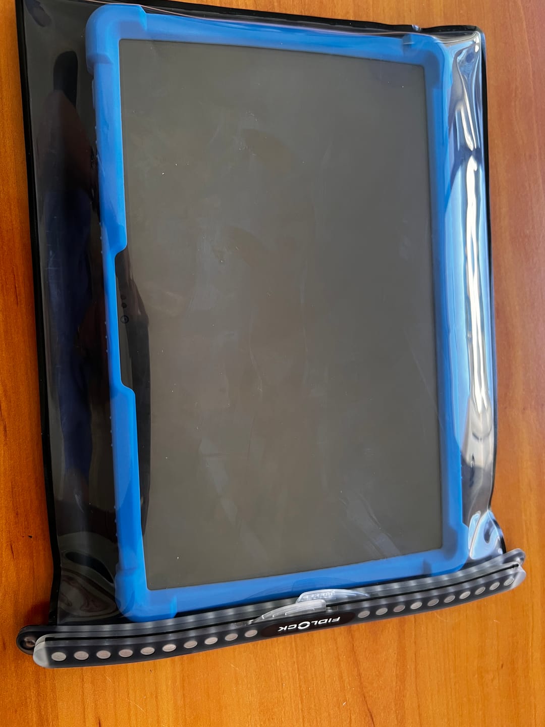 Customer photo review of Hermetic Waterproof Tablet Case - Dry Pouch Mega