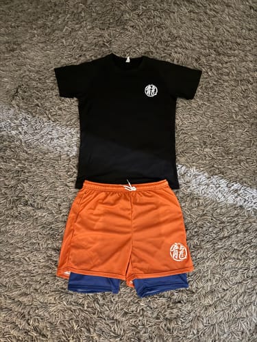 Customer photo review of Son Goku Compression T-Shirt