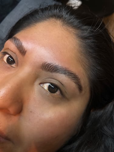 Customer photo review of (NEW) Cysteamine Brow & Lash Lamination Kit - 1,2 & 3 Steps - 3 x 15ml Tubes