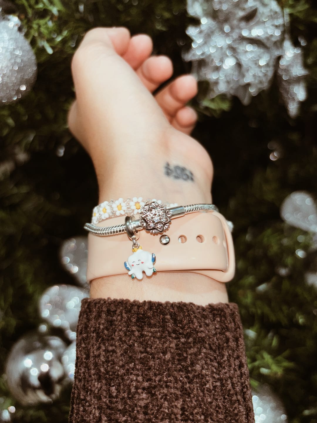 Customer photo review of Pulsera Copo de Nieve
