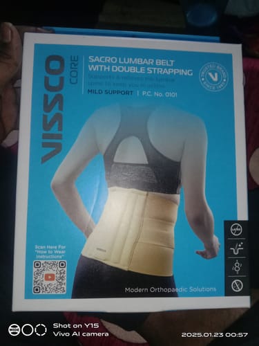 Customer photo review of Sacro Lumbar Belt (Mild Support) | Provides Support to Lower Back | Corrects Posture & Relieves Back Pain (Beige)