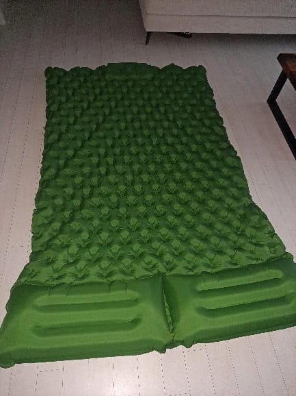 Customer photo review of Ultraleichte kompakte 2 in 1 Isomatte – Ideal für jedes Abenteuer zu zweit.