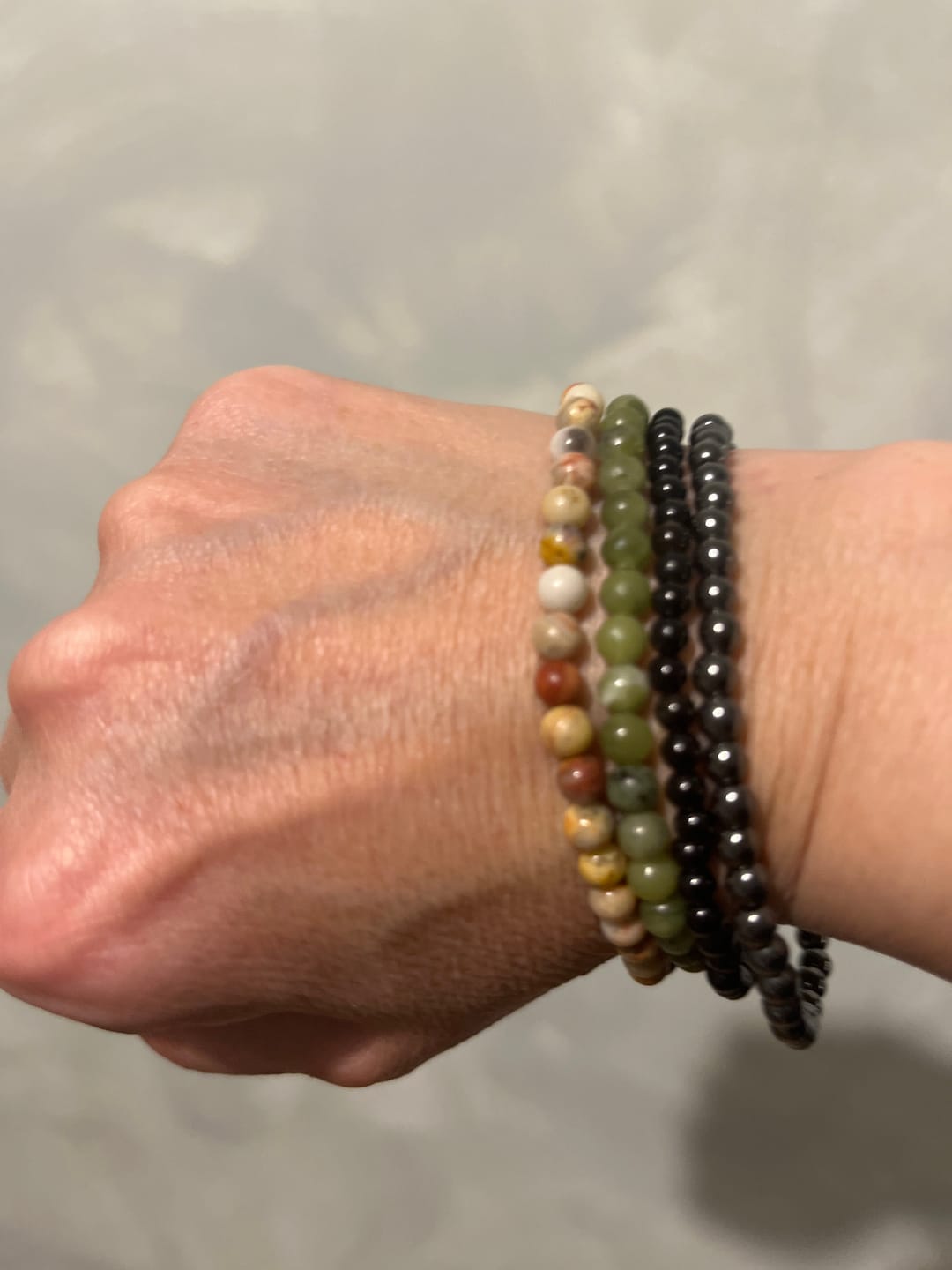 Customer photo review of Pulsera Turmalina negra | 4mm | Limpieza - Protección