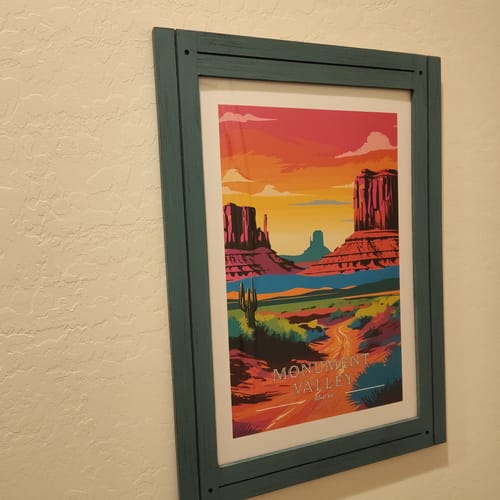 Customer photo review of Monument Valley - Must See Commemorative Poster: A Pop Art Tribute