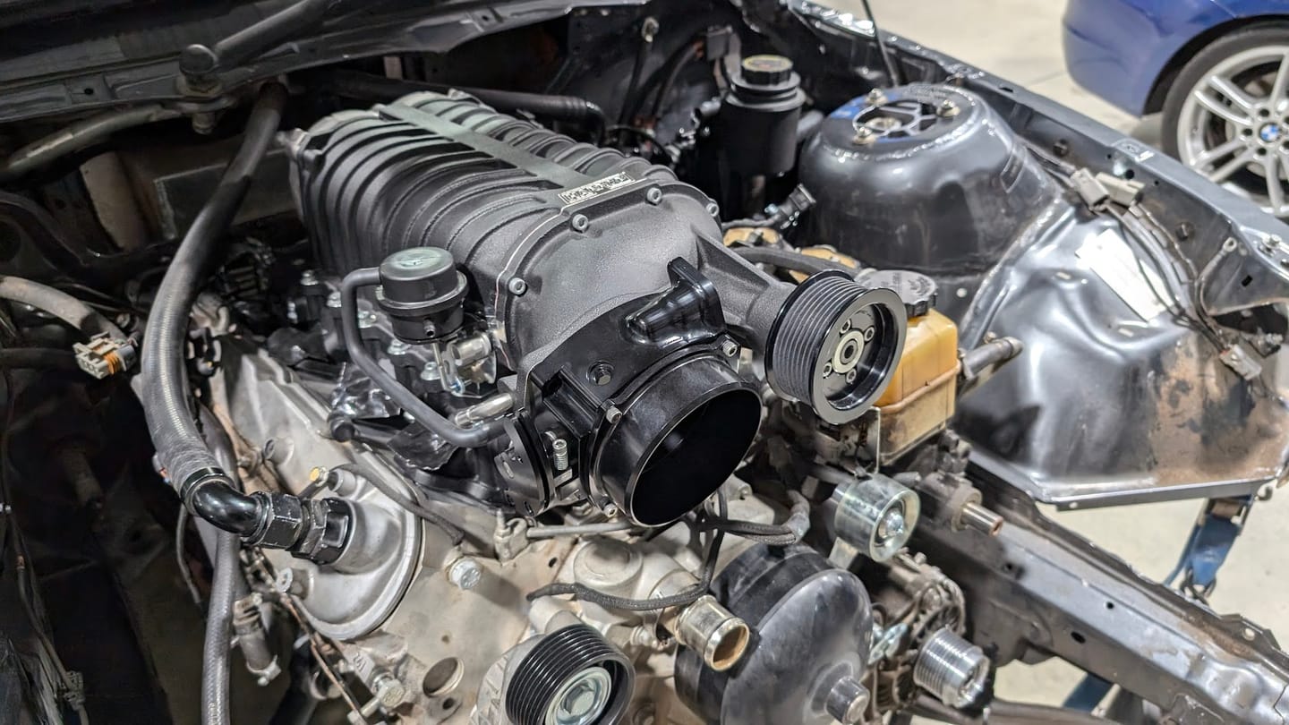 Customer photo review of ICON 102/105mm Cable Drive Throttle Body (Black) w/ Interchangeable Connection