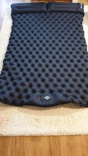 Customer photo review of Ultraleichte kompakte 2 in 1 Isomatte – Ideal für jedes Abenteuer zu zweit.