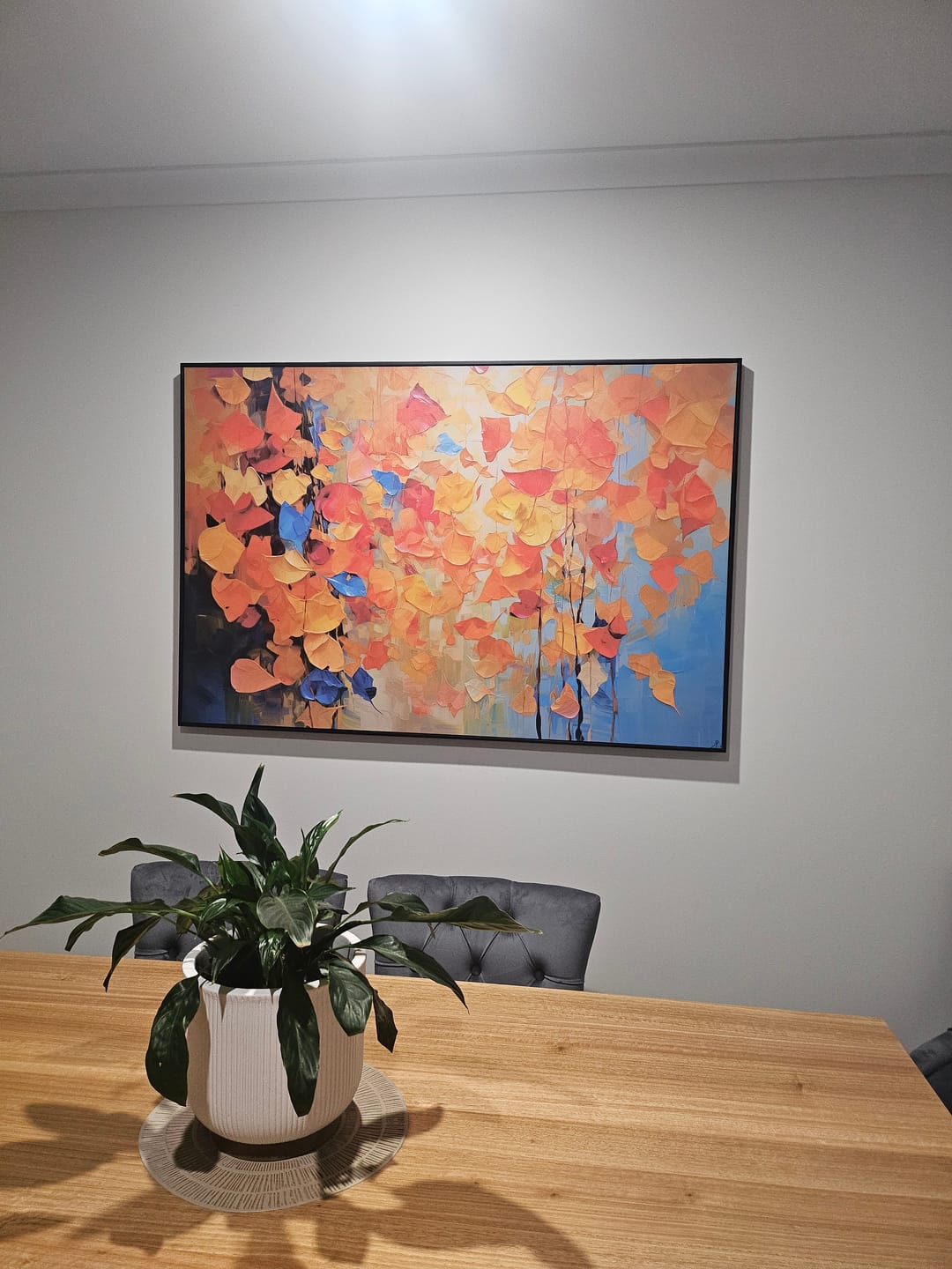 Customer photo review of VIVID AUTUMN CANVAS