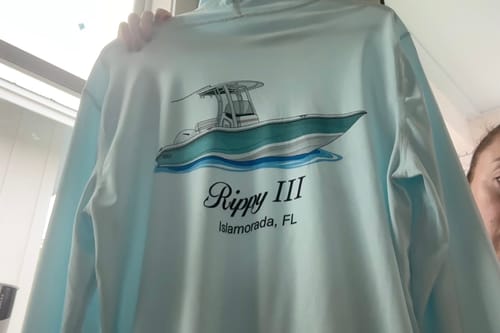 Customer photo review of Custom Digital Boat Artwork