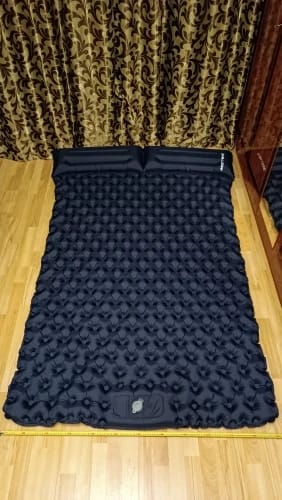 Customer photo review of Ultraleichte kompakte 2 in 1 Isomatte – Ideal für jedes Abenteuer zu zweit.