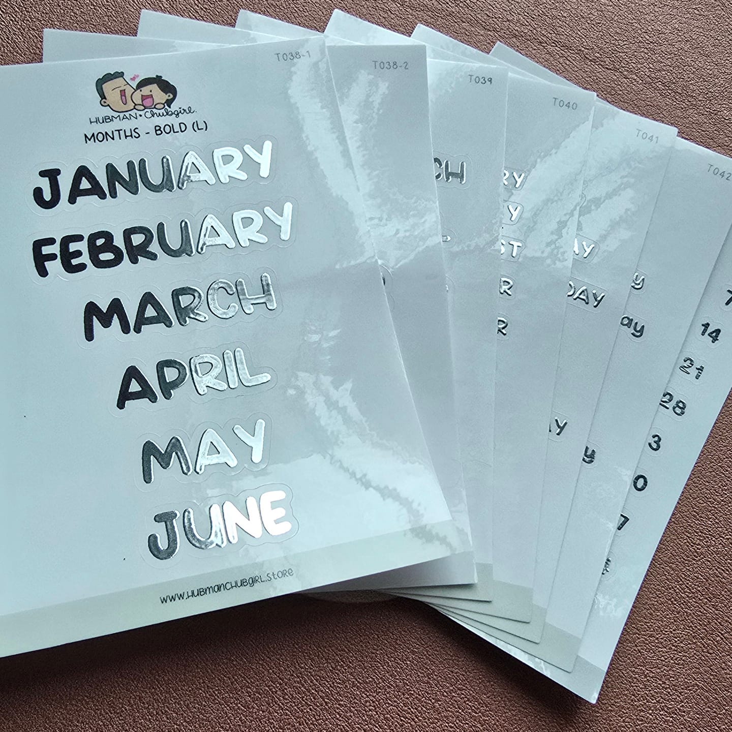 Customer photo review of Text Planner Stickers Set - Bold