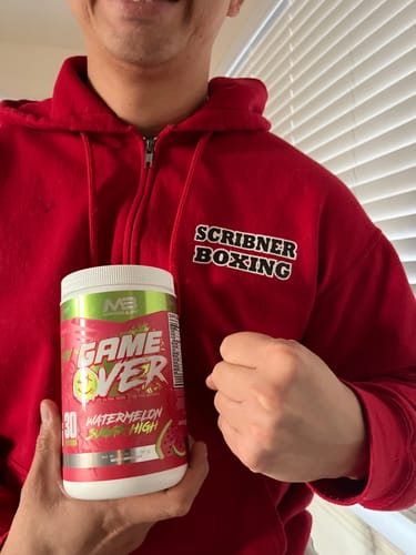 Customer photo review of Game Over (High Stim Pre-Workout)